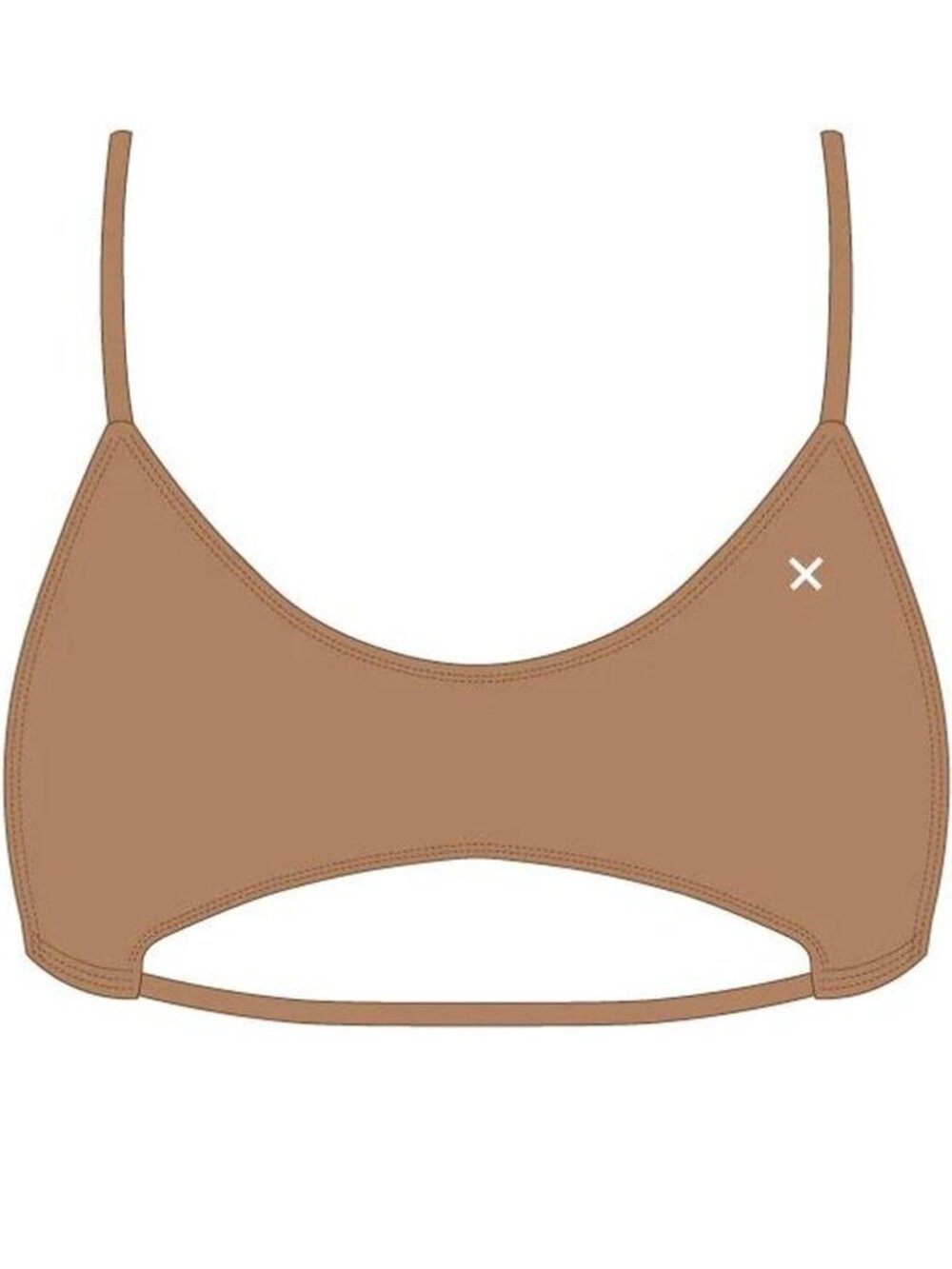 Boutine Los Angeles Split Top Women's Bikini in Desert Sand
